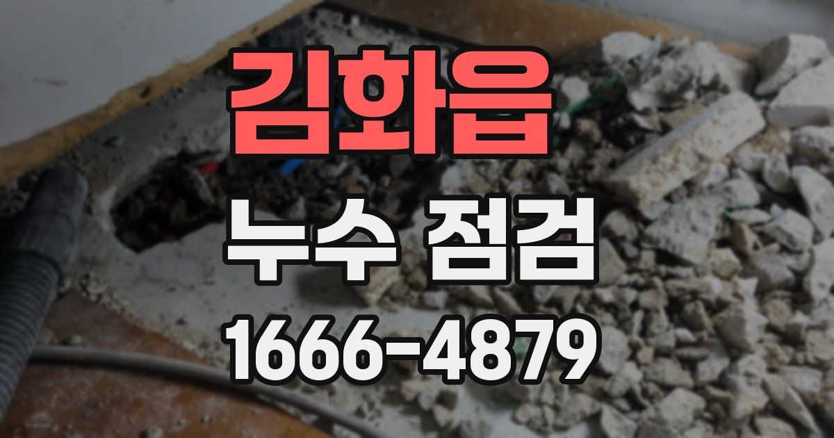 김화읍 누수 점검