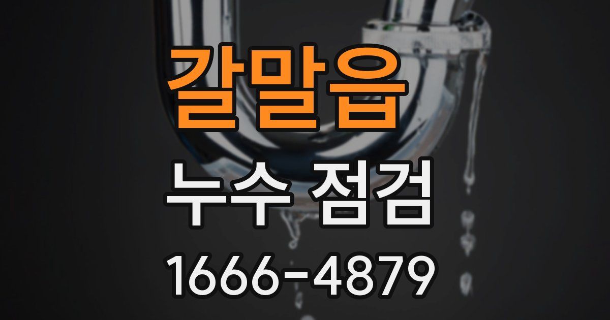 갈말읍 누수 점검
