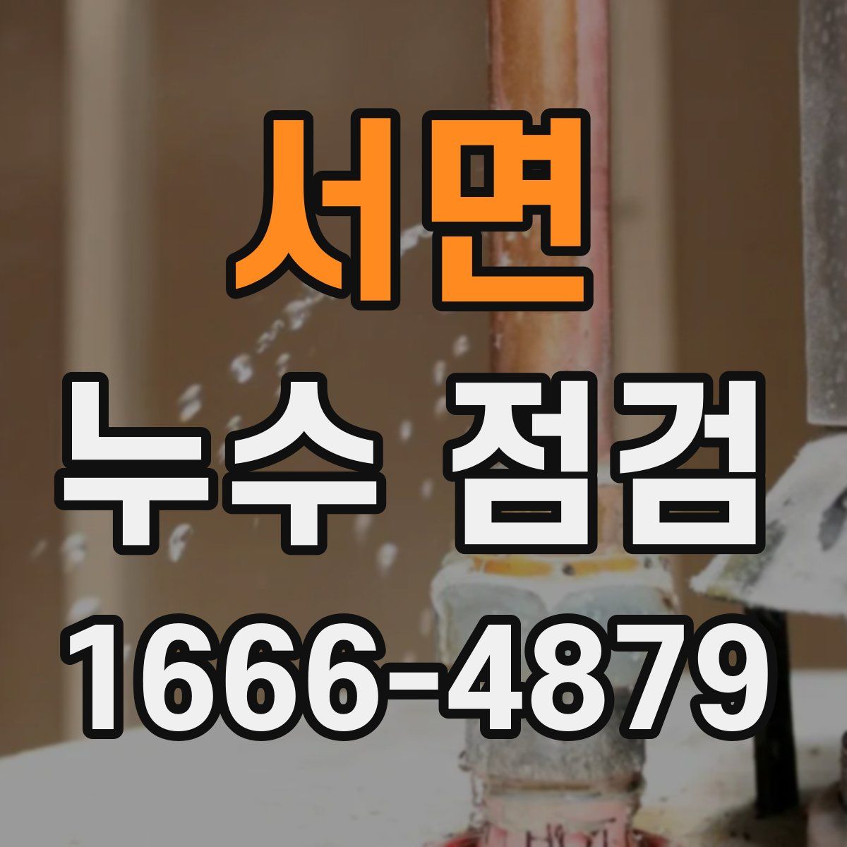 서면 누수 점검