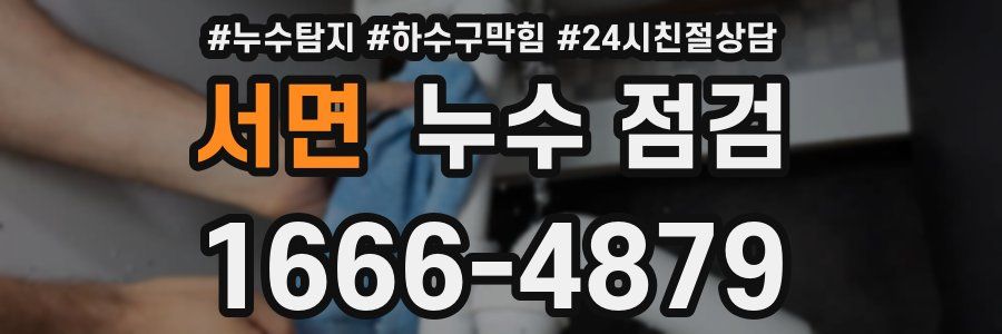 서면 누수 점검