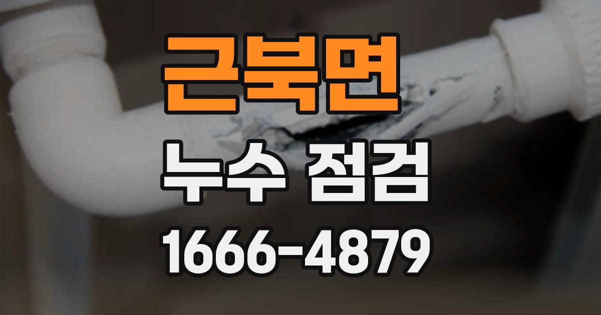 근북면 누수 점검