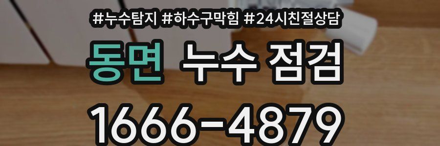 동면 누수 점검