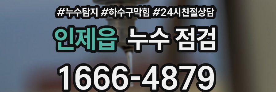 인제읍 누수 점검