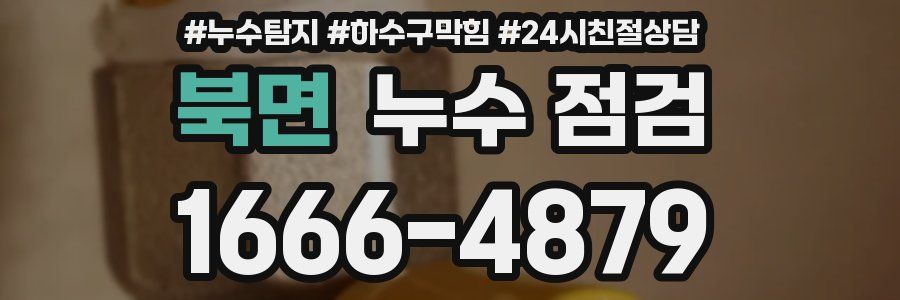 북면 누수 점검