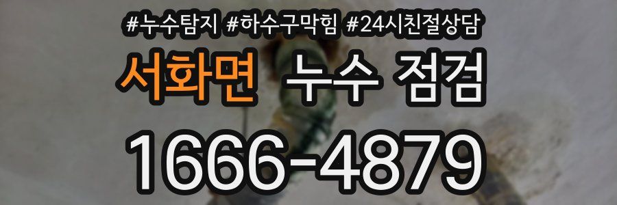 서화면 누수 점검