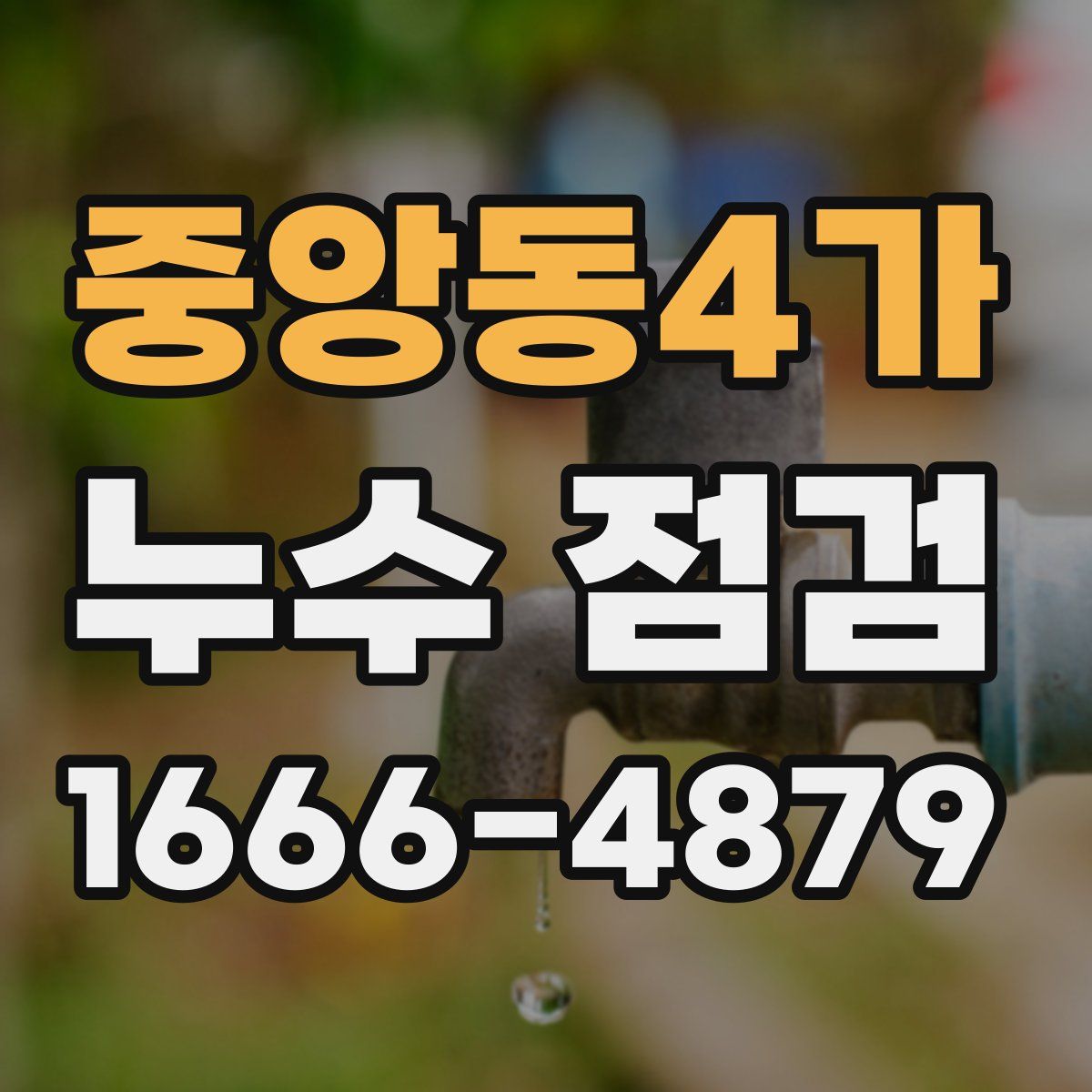 중앙동4가 누수 점검