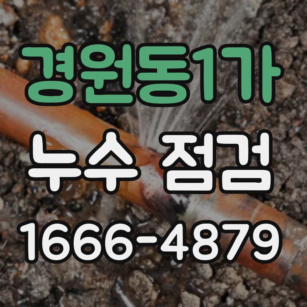 경원동1가 누수 점검
