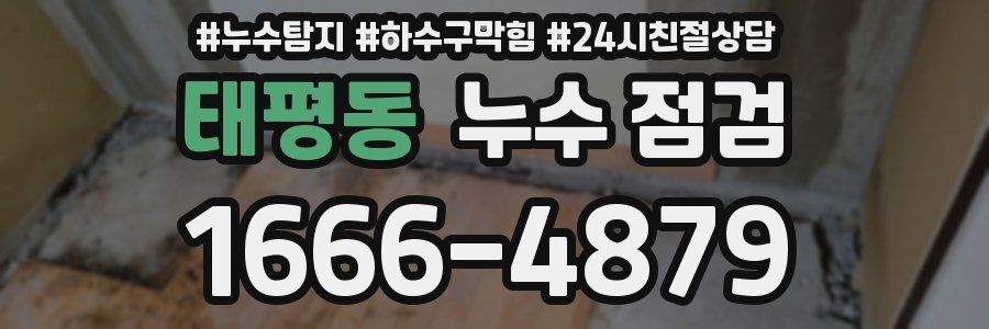 태평동 누수 점검