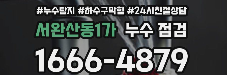 서완산동1가 누수 점검