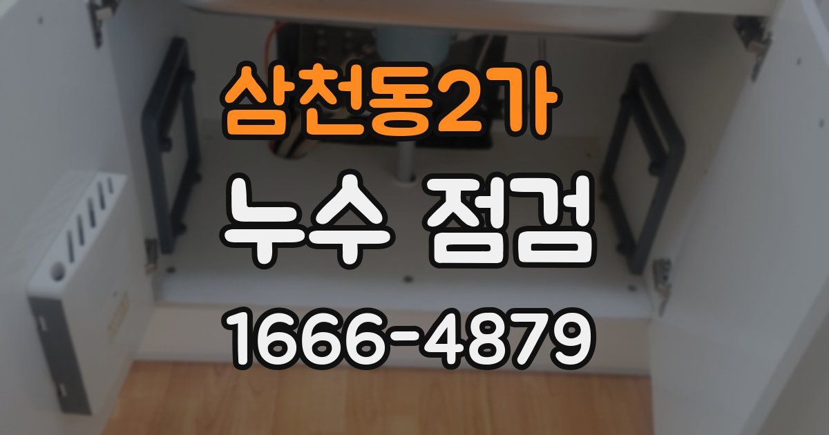 삼천동2가 누수 점검