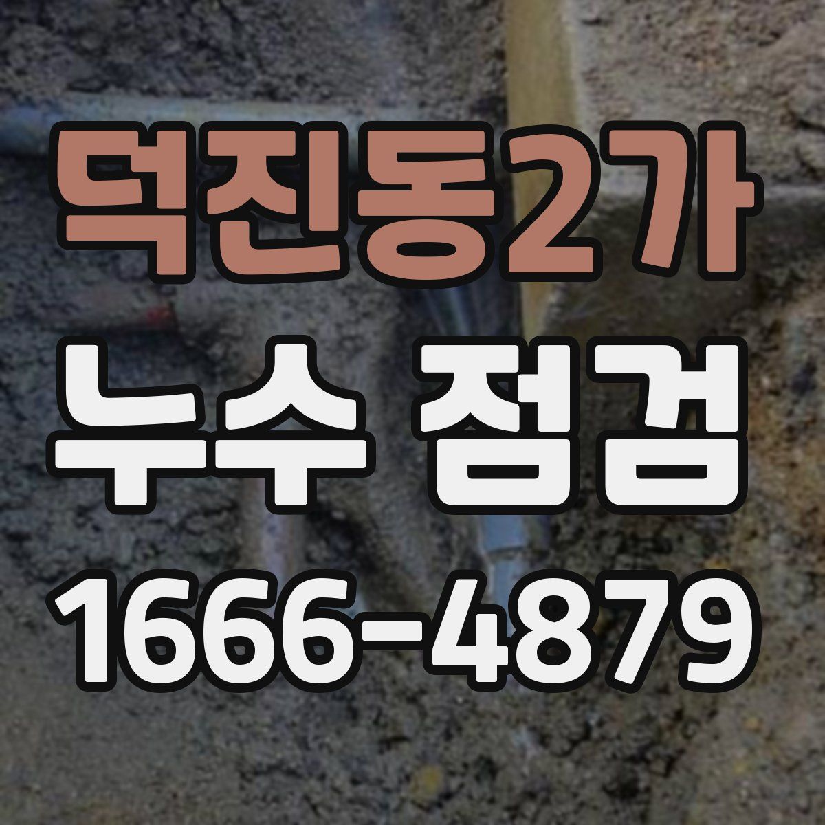 덕진동2가 누수 점검
