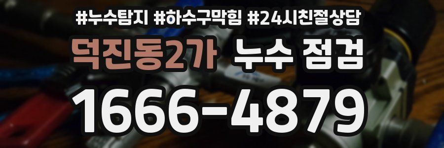 덕진동2가 누수 점검