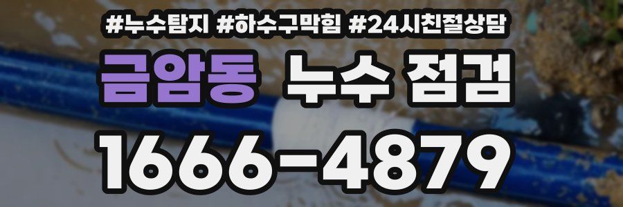 금암동 누수 점검