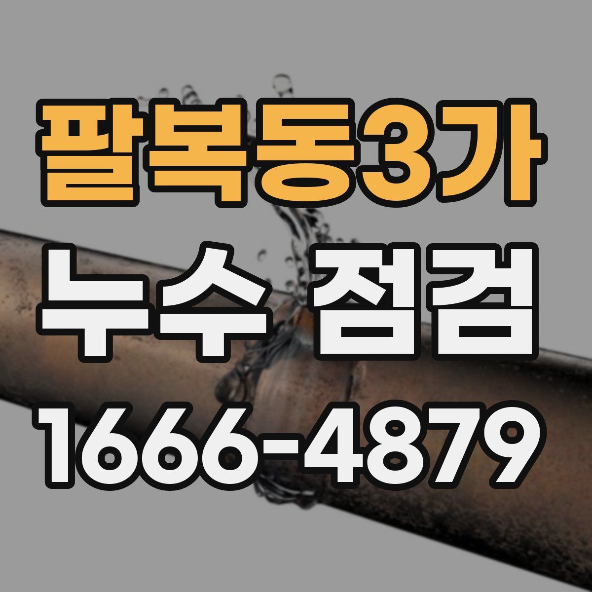 팔복동3가 누수 점검