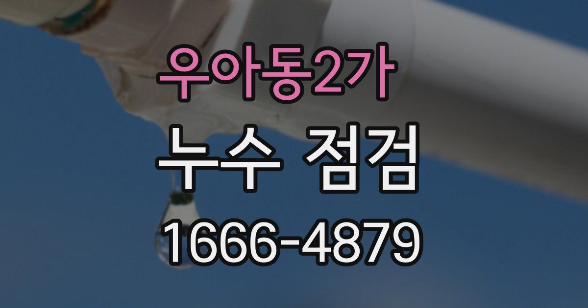 우아동2가 누수 점검