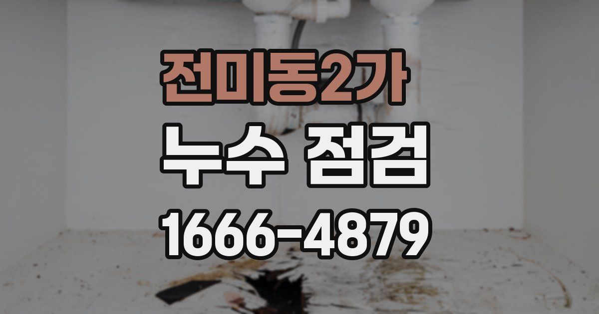 전미동2가 누수 점검