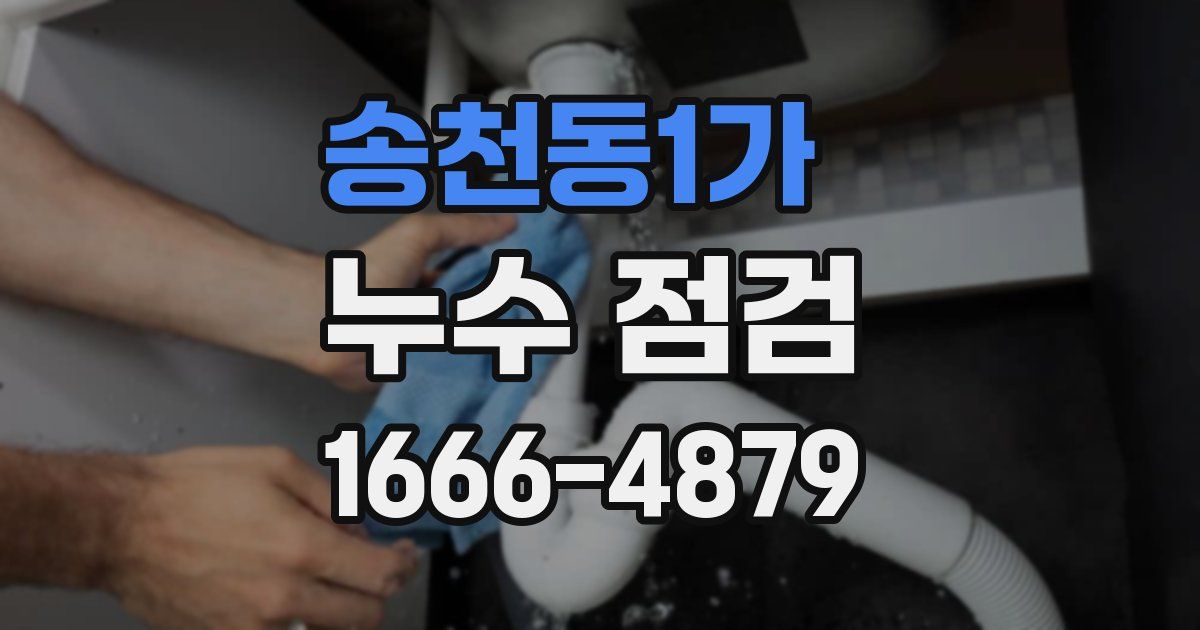 송천동1가 누수 점검