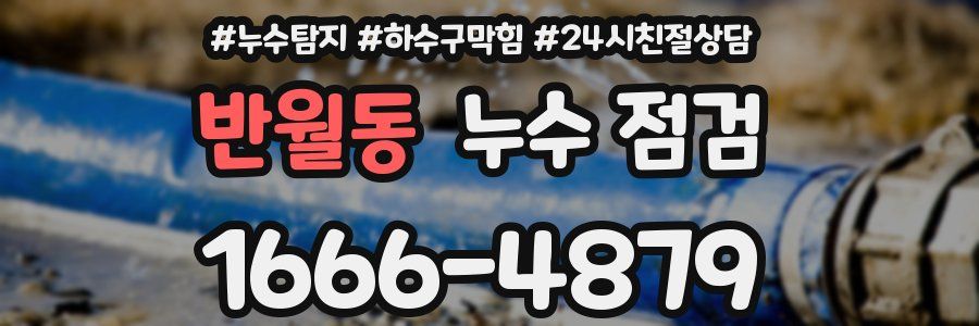 반월동 누수 점검