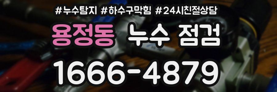 용정동 누수 점검
