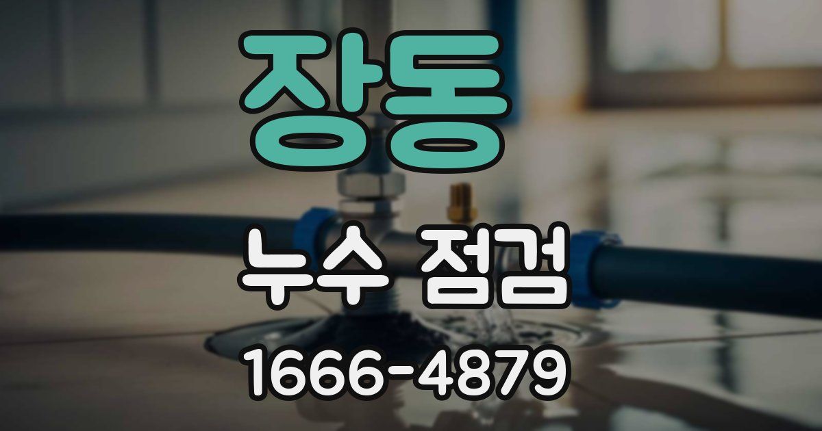 장동 누수 점검