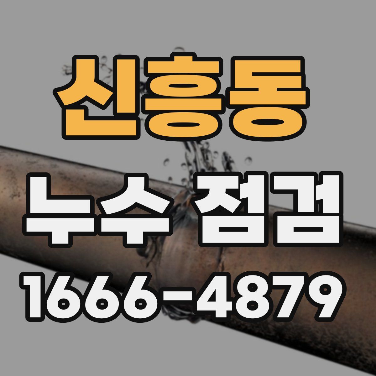 신흥동 누수 점검