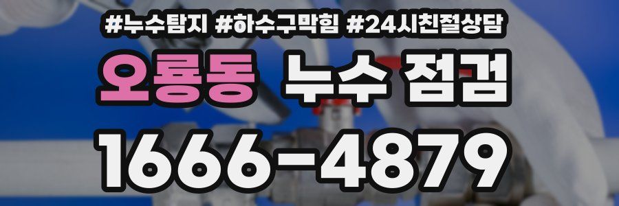 오룡동 누수 점검