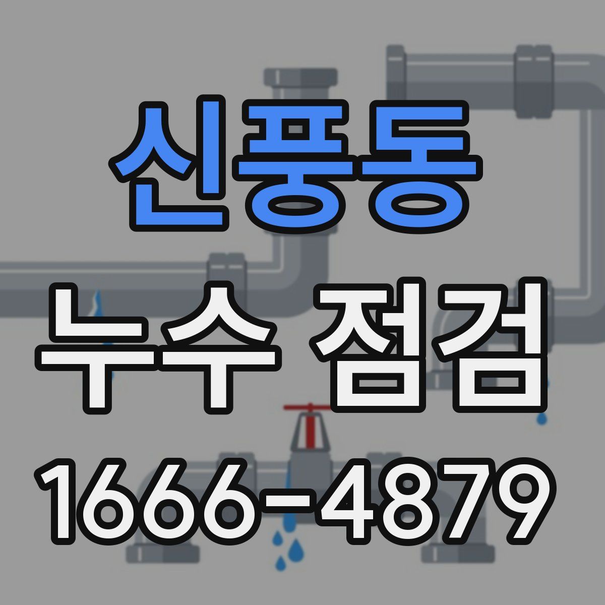 신풍동 누수 점검