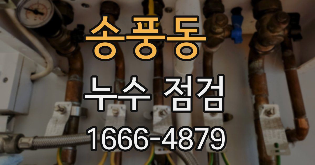 송풍동 누수 점검