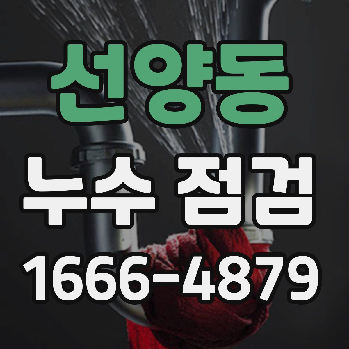 선양동 누수 점검