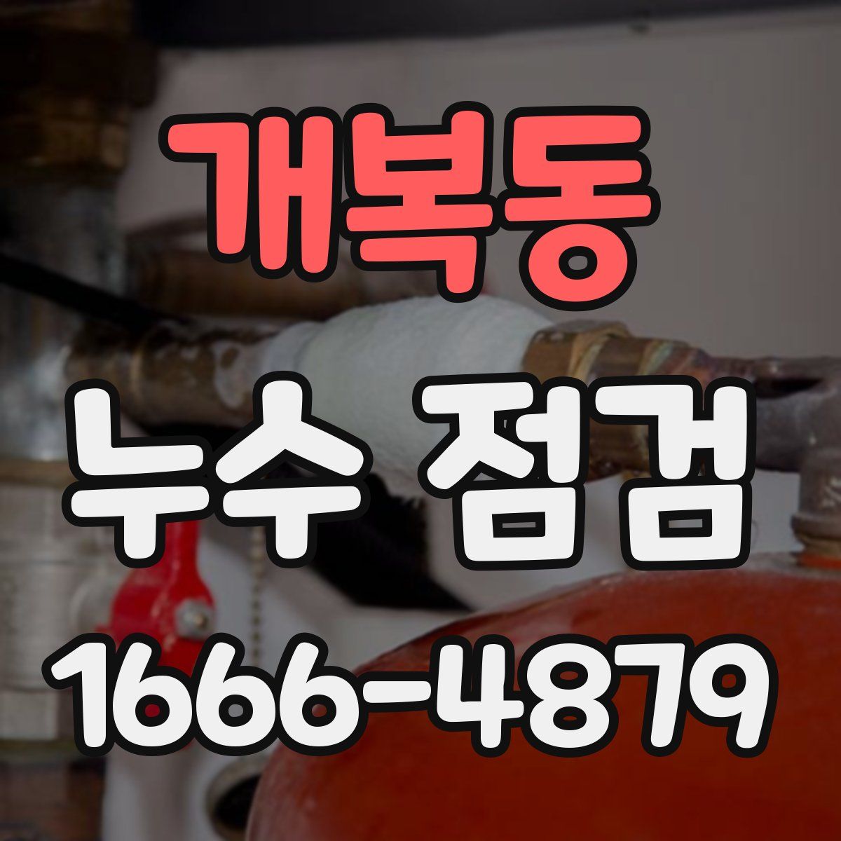 개복동 누수 점검