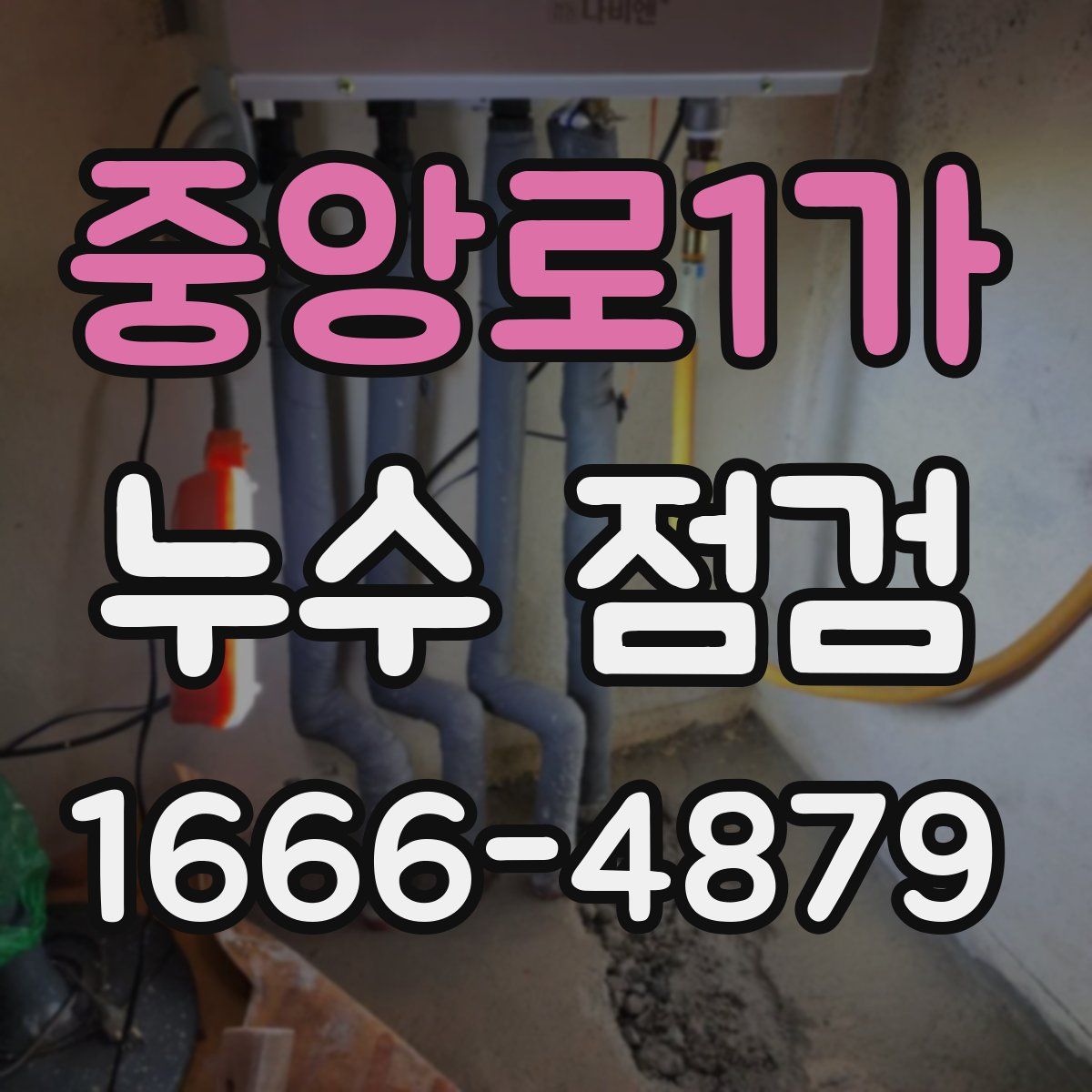 중앙로1가 누수 점검