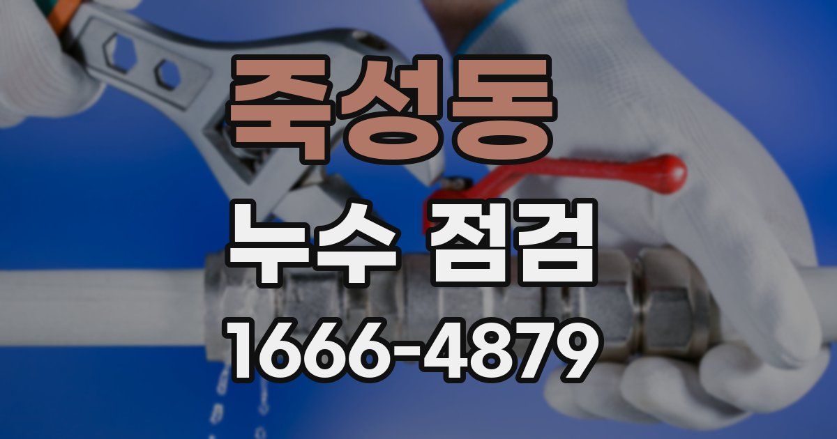 죽성동 누수 점검
