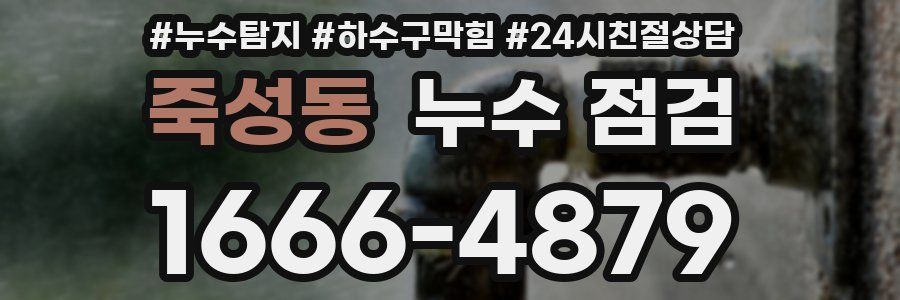 죽성동 누수 점검