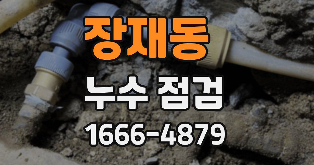 장재동 누수 점검