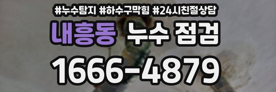 내흥동 누수 점검