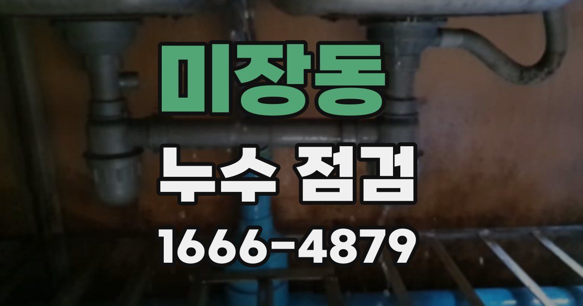 미장동 누수 점검
