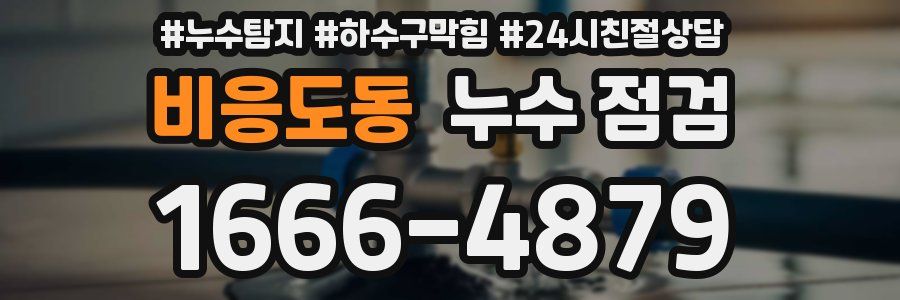 비응도동 누수 점검