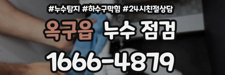 옥구읍 누수 점검