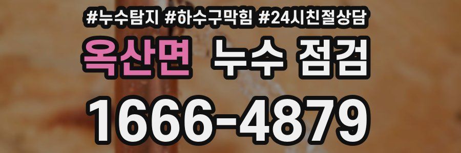 옥산면 누수 점검