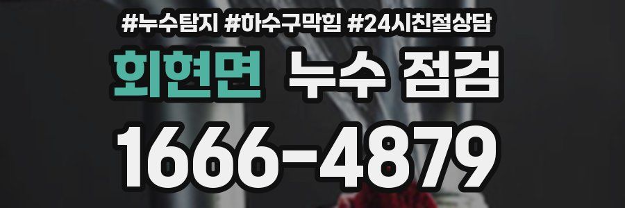 회현면 누수 점검