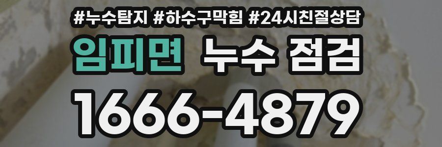 임피면 누수 점검