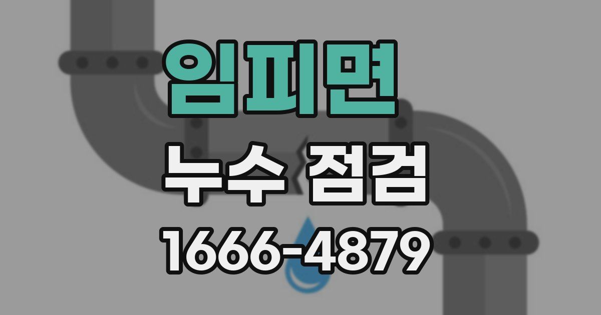임피면 누수 점검