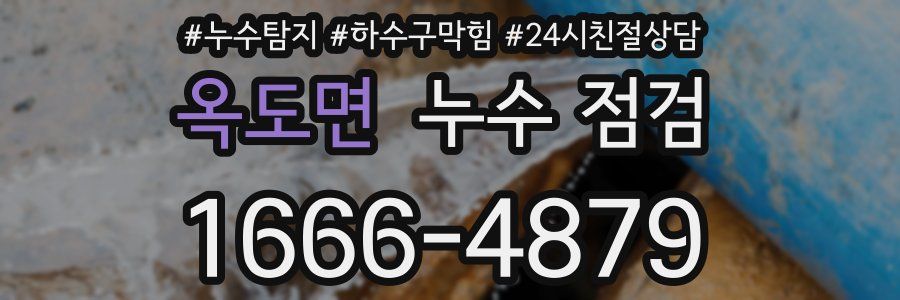 옥도면 누수 점검