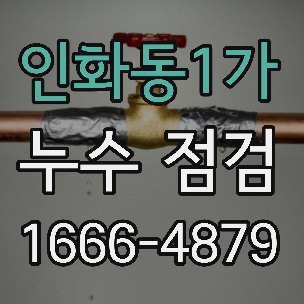 인화동1가 누수 점검