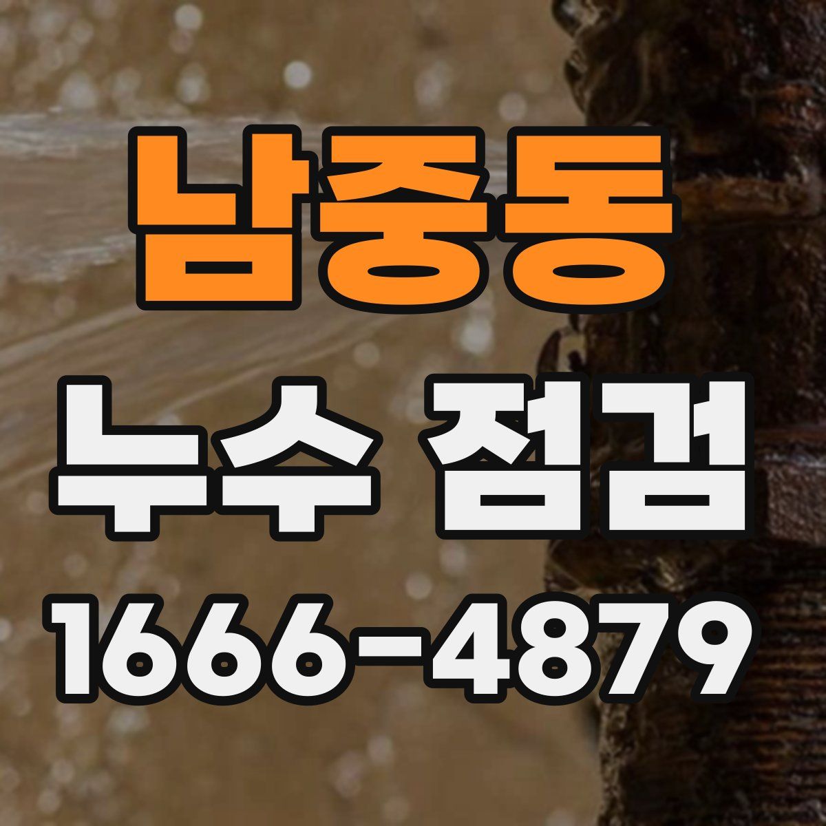 남중동 누수 점검