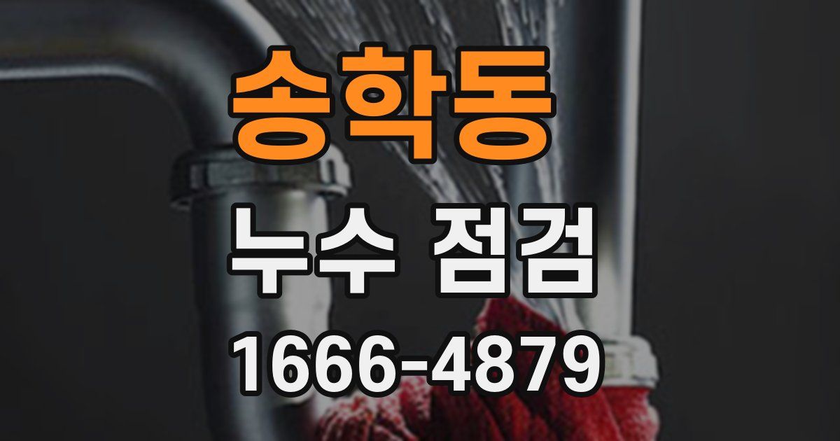 송학동 누수 점검