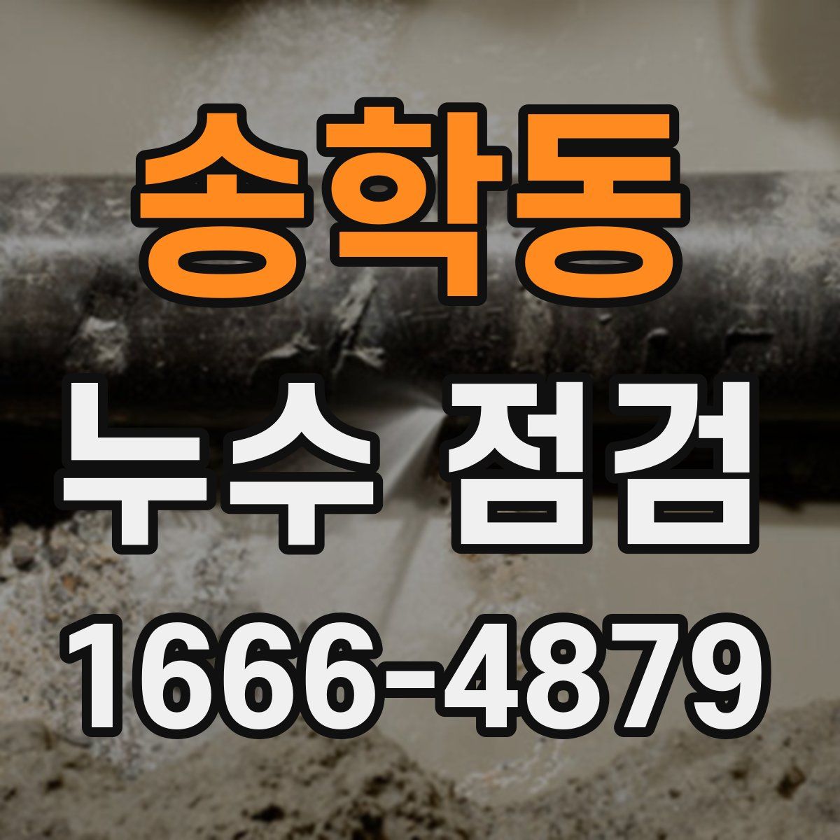 송학동 누수 점검