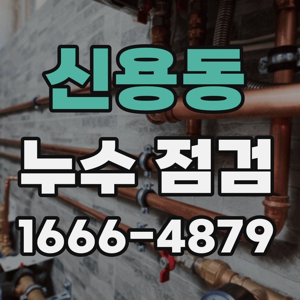 신용동 누수 점검