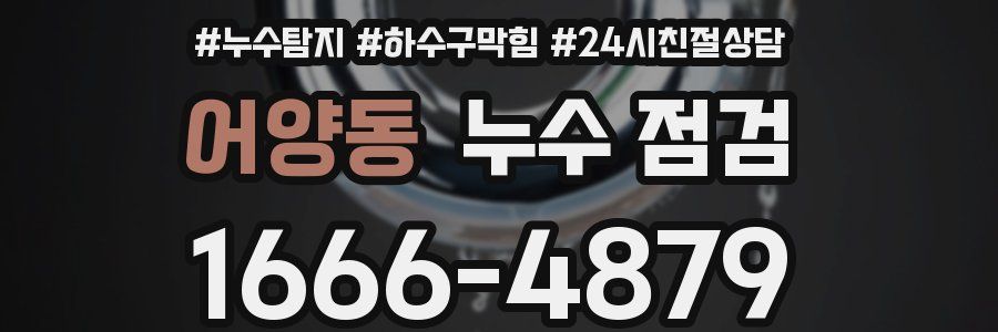 어양동 누수 점검