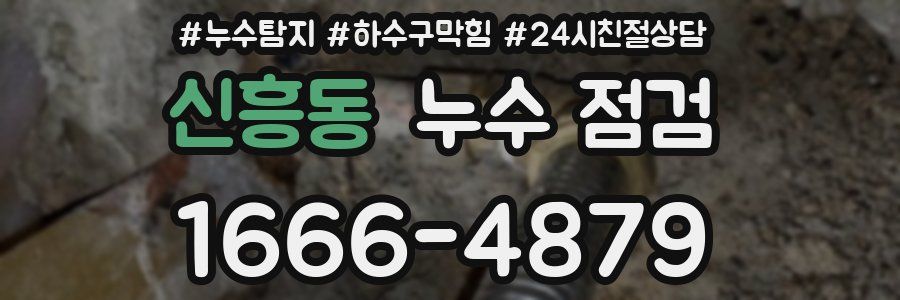 신흥동 누수 점검
